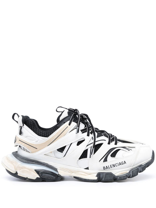 Balenciaga Track Faded Clear Sole White Black Sneakers
