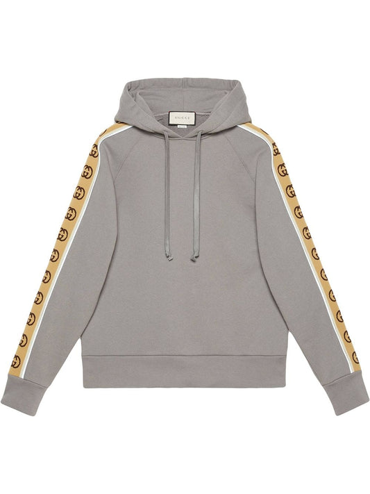 Gucci GG Reflective Stripes Grey Hoodie