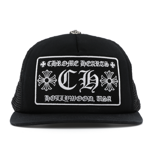 Chrome Hearts Hollywood Trucker Hat Black